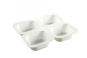 High Mechanical Strength Disposable Biodegradable Cpet Food Tray 