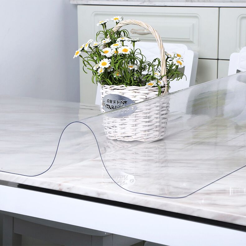 3MM Transparent PVC Table Cover Manufacturer In China HSQY Plastic
